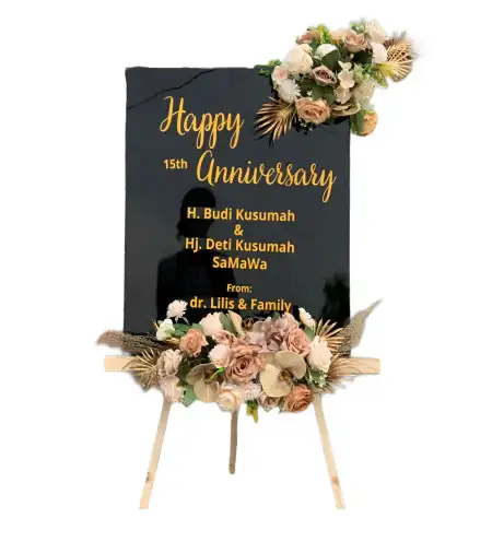 Papan Bunga Akrilik Empat Lawang